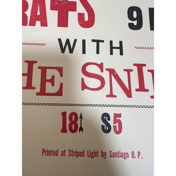 Concert Poster Talk Sick Brats & The Sniff at Pilot Light Knoxville TN Punk Rock - Picture 5 of 5